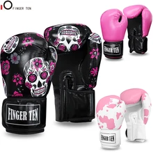 Boxing Gloves Adults Women Kickboxing MMA Sanda Gloves Training Exercise Leather Gloves Sports Protection Mitts Drop Shipping