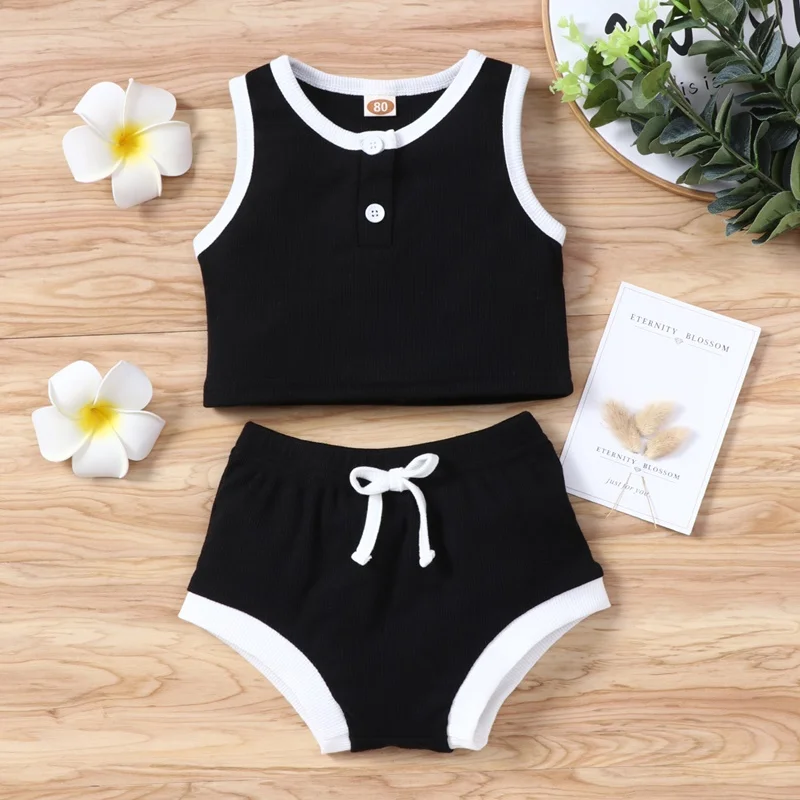 Newborn Baby Clothes Summer Infant Boy Girl Outfits 2 Pcs Sets Solid Sleeveless Tops+briefs Soft Casual Baby Clothing Set 0-12M 
Newborn Baby Clothes Summer Infant Boy Girl Outfits 2 Pcs Sets Solid Sleeveless Tops+briefs Soft Casual Baby Clothing Set 0-12M