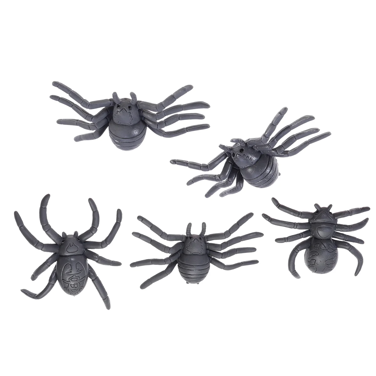 

6pcs Halloween Spider Trick Toy Realistic Spider Small Insect Animal Trick Toy Color Random Toys