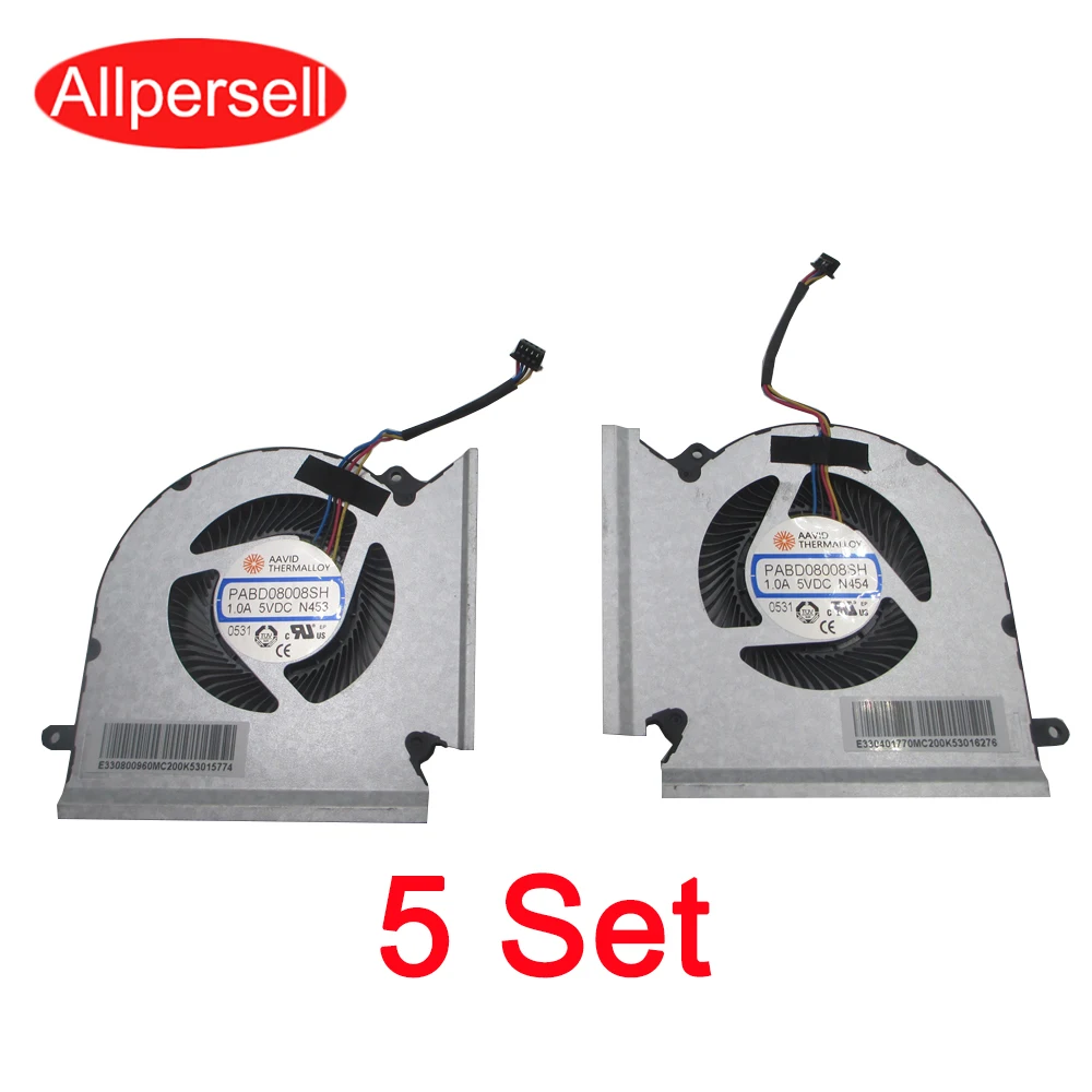 Вентилятор для ноутбука MSI GP66 GL66, 5 комплектов, вентилятор для процессора N453, вентилятор для графического процессора N454, радиатор
Вентилятор для ноутбука MSI GP66 GL66, 5 комплектов, вентилятор для процессора N453, вентилятор для графического процессора N454, радиатор