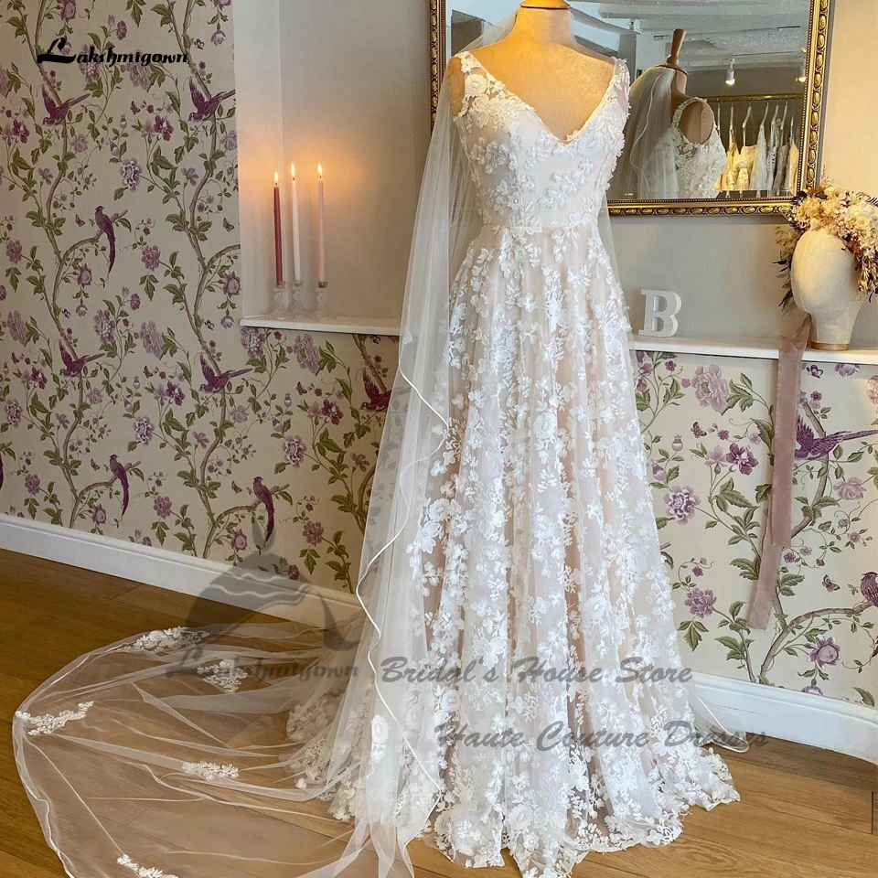 Lakshmigown Luxury Blush Pink Lace Boho Wedding Dress For Women 2023 Vestido Civil Bridal Church Wedding Gowns Custom Made
Lakshmigown Luxury Blush Pink Lace Boho Wedding Dress For Women 2023 Vestido Civil Bridal Church Wedding Gowns Custom Made