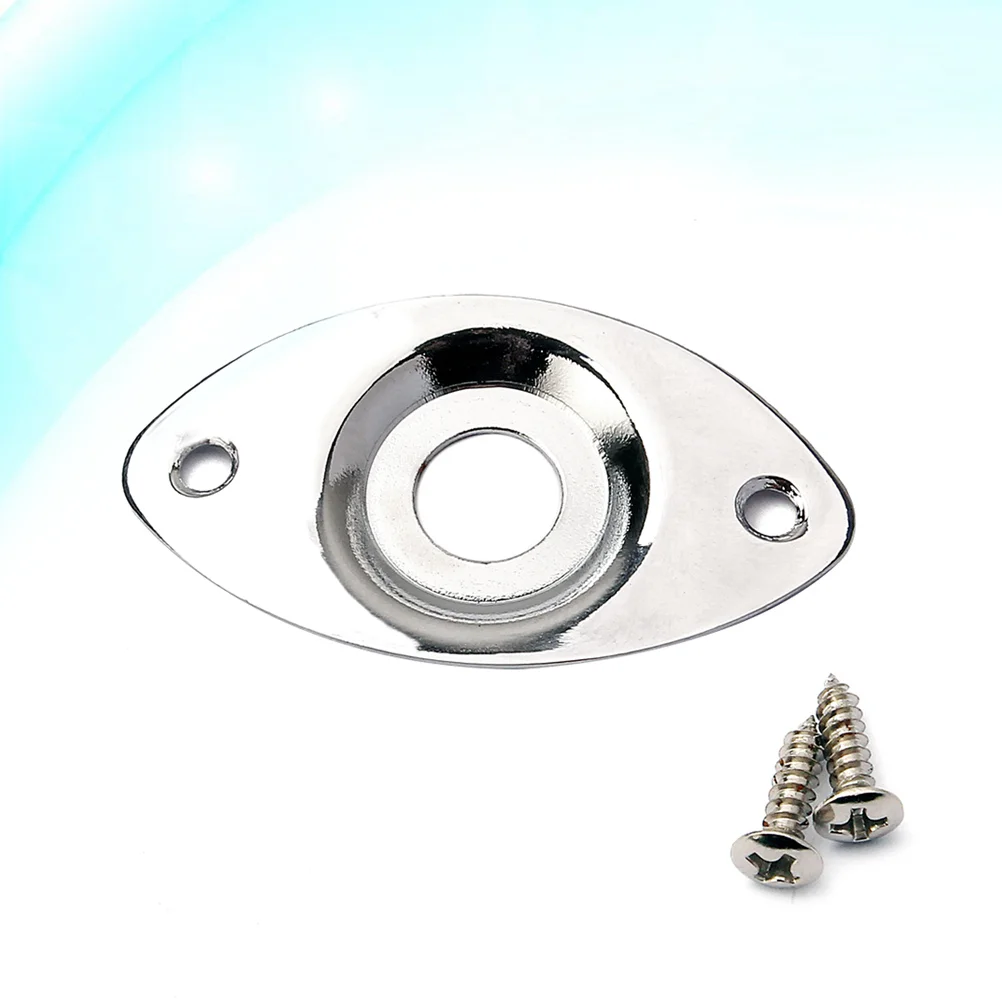 Oval Style Guitar Jack Plate Electric Guitar Pickup Output Input Jack Plug With 2 Mounting Screws for Electric Guitar
Oval Style Guitar Jack Plate Electric Guitar Pickup Output Input Jack Plug With 2 Mounting Screws for Electric Guitar