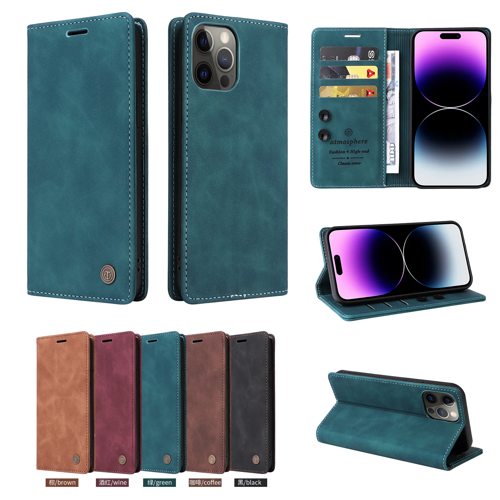 Cards Solt Wallet Leather Case For iPhone 15 Pro Max 14 Plus 13 12 11 X XS XR 7 8 SE 2022 Stand Book Skin Bag Business Cover
Cards Solt Wallet Leather Case For iPhone 15 Pro Max 14 Plus 13 12 11 X XS XR 7 8 SE 2022 Stand Book Skin Bag Business Cover