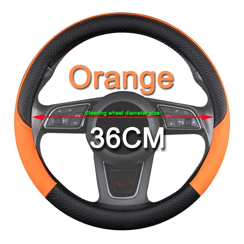 Оплетка рулевого колеса для автомобиля, грузовика, фургона, автобуса, цвет белый/оранжевый, оплетка рулевого колеса для автомобильных диаметров 36 38 40 42 45 47 50 см 
Оплетка рулевого колеса для автомобиля, грузовика, фургона, автобуса, цвет белый/оранжевый, оплетка рулевого колеса для автомобильных диаметров 36 38 40 42 45 47 50 см
