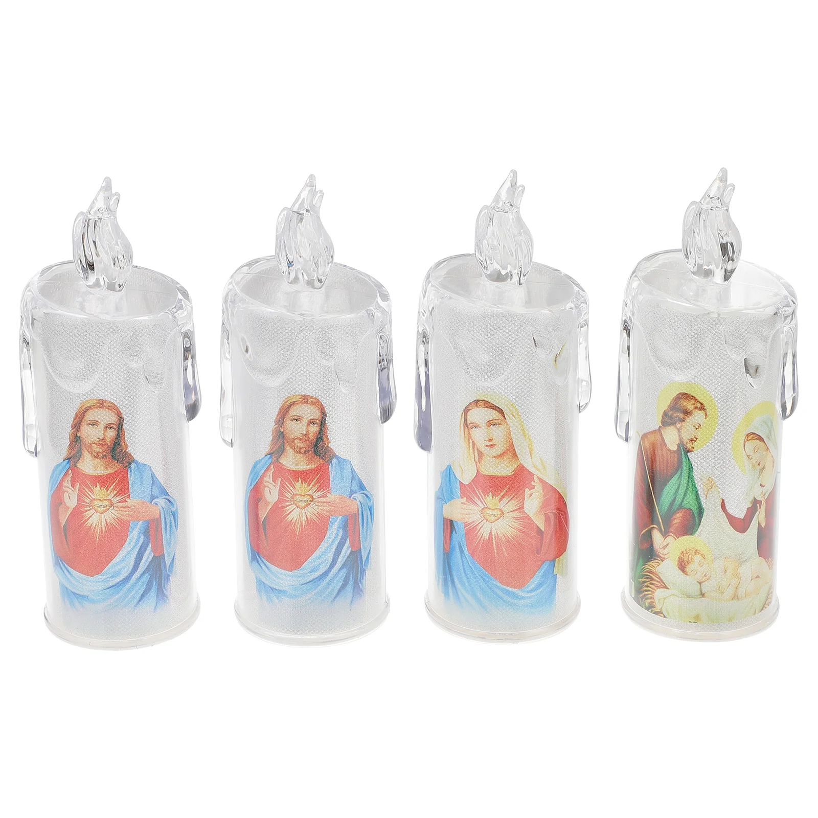 

The Gift Catholic Light Simulation Decors Christian Church LED Lights Flameless Electronic Electric Lamps Pp