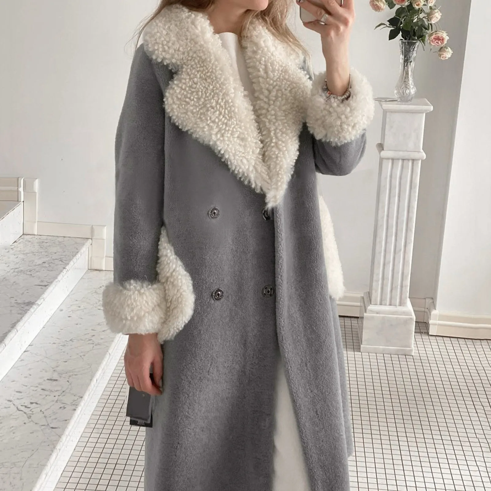 Women's Faux Wool Coat Blouse Thin Coat Trench Long Jacket Ladies Slim Womens Light Jacket Zip Jacket Fleece Jacket Hoodie Women
Women's Faux Wool Coat Blouse Thin Coat Trench Long Jacket Ladies Slim Womens Light Jacket Zip Jacket Fleece Jacket Hoodie Women