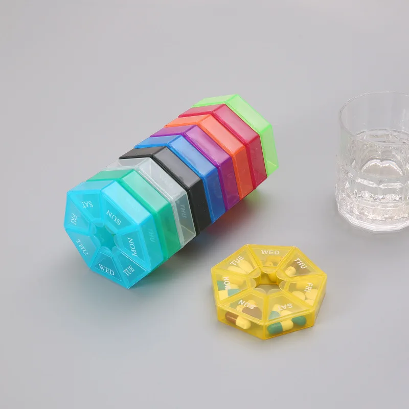 Weekly 7 Days Pill Box 7 Compartments Pill Organizer Plastic Medicine Storage Dispenser Cutter Drug Cases for Home Travel
Weekly 7 Days Pill Box 7 Compartments Pill Organizer Plastic Medicine Storage Dispenser Cutter Drug Cases for Home Travel