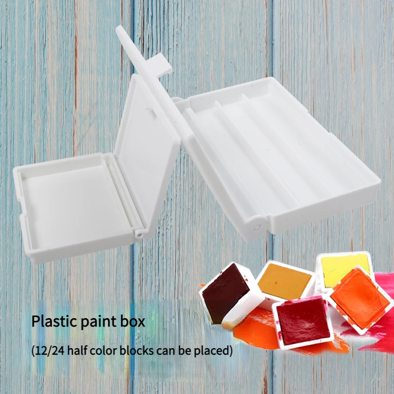 12/24 Grid Plastic Watercolor Paint Packing Box Portable Acrylic Gouache Paint Tray Removable Palette Art Painting Tool 
12/24 Grid Plastic Watercolor Paint Packing Box Portable Acrylic Gouache Paint Tray Removable Palette Art Painting Tool