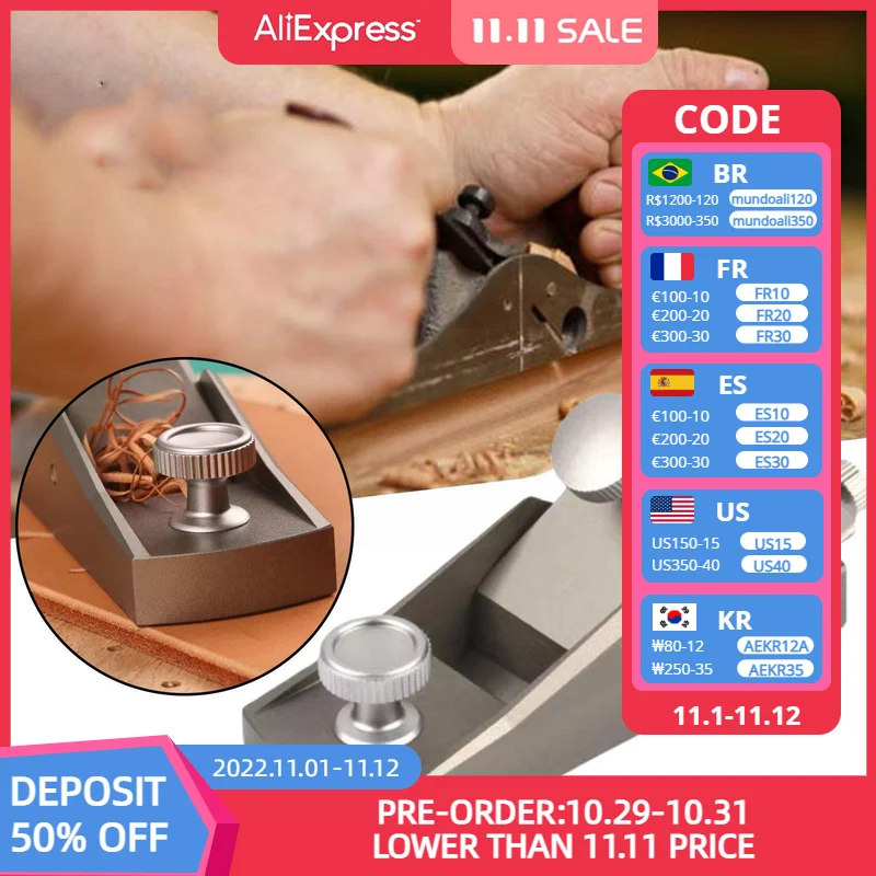 Mini Hand Planer Aluminum Alloy European Flat Plane Planer Woodworking Trimming DIY Tools Plane Bottom Wood Carpenter Edge X9R1
Mini Hand Planer Aluminum Alloy European Flat Plane Planer Woodworking Trimming DIY Tools Plane Bottom Wood Carpenter Edge X9R1