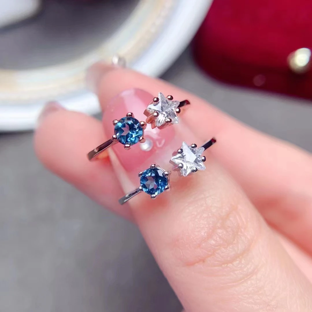 Fashion Silver Open Ring for Young Girl 4mm VVS Grade Natural Topaz Silver Ring Solid 925 Silver Topaz Ring
Fashion Silver Open Ring for Young Girl 4mm VVS Grade Natural Topaz Silver Ring Solid 925 Silver Topaz Ring