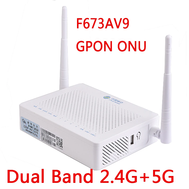 Original F673AV9 Dual Band 4ge+1tel+2usb+Ac 5G WiFi onu Gpon Fiber modem network router English firmware USED
Original F673AV9 Dual Band 4ge+1tel+2usb+Ac 5G WiFi onu Gpon Fiber modem network router English firmware USED