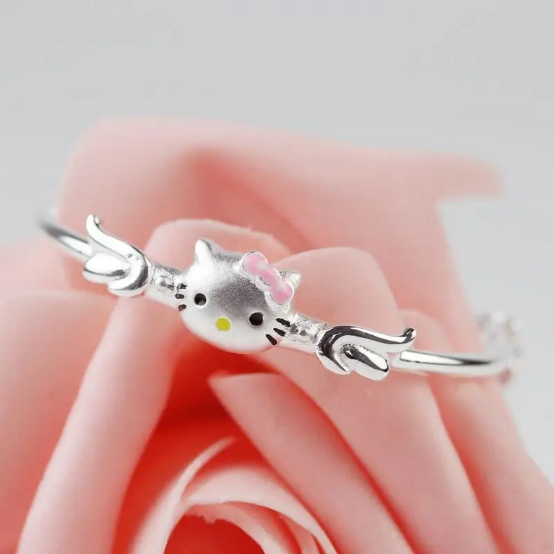 Cartoon Cute Kitty High Quality Silver Bracelet Silver Plated Vintage Silver Color Charm Bracelet DIY Jewelry Making Women Gift
Cartoon Cute Kitty High Quality Silver Bracelet Silver Plated Vintage Silver Color Charm Bracelet DIY Jewelry Making Women Gift