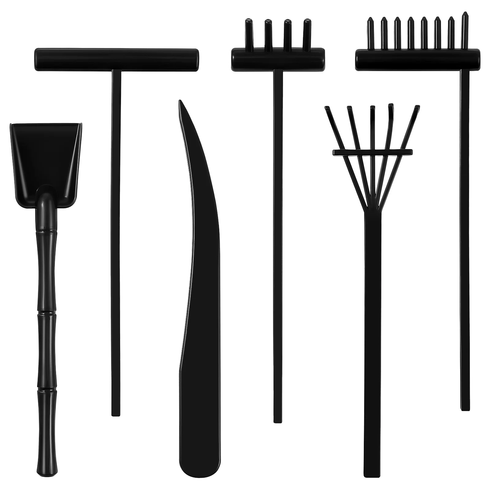 

Garden Zen Rake Mini Sand Rakes Tools Kit Tool Tiny Push Desk Sandbox Accessories Gardening Ornaments Desktop Ornament Beach