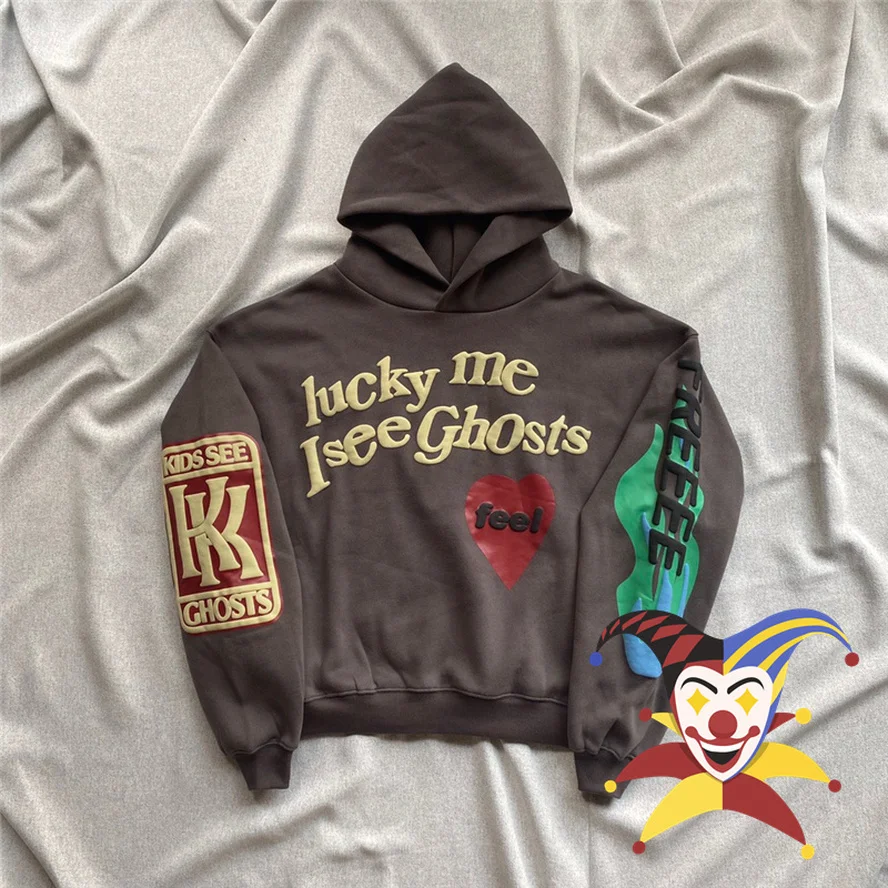 Nice Washed Kanye West Hoodies Men Women 1:1 Best Quality Lucky Me I See Ghosts Sweatshirts Kids See Ghosts Foam Print Pullover
Nice Washed Kanye West Hoodies Men Women 1:1 Best Quality Lucky Me I See Ghosts Sweatshirts Kids See Ghosts Foam Print Pullover