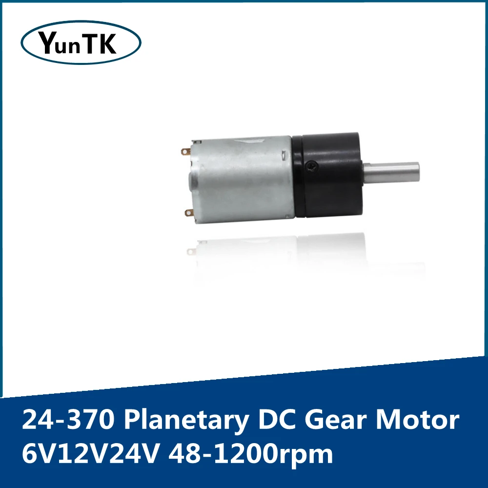 24-370 Planetary DC Gear Motor 6V12V24V 48-1200rpm High Torque Gear Speed Regulation Micro Low Speed Motor
24-370 Planetary DC Gear Motor 6V12V24V 48-1200rpm High Torque Gear Speed Regulation Micro Low Speed Motor