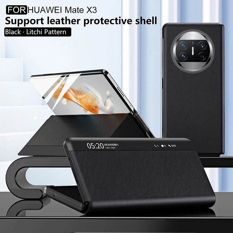 Suitable for Huawei MATEX3 Mobile Phone Case Mate x3 Windows Smart Leather Case Folding Screen Full Package Anti Drop Protective
Suitable for Huawei MATEX3 Mobile Phone Case Mate x3 Windows Smart Leather Case Folding Screen Full Package Anti Drop Protective