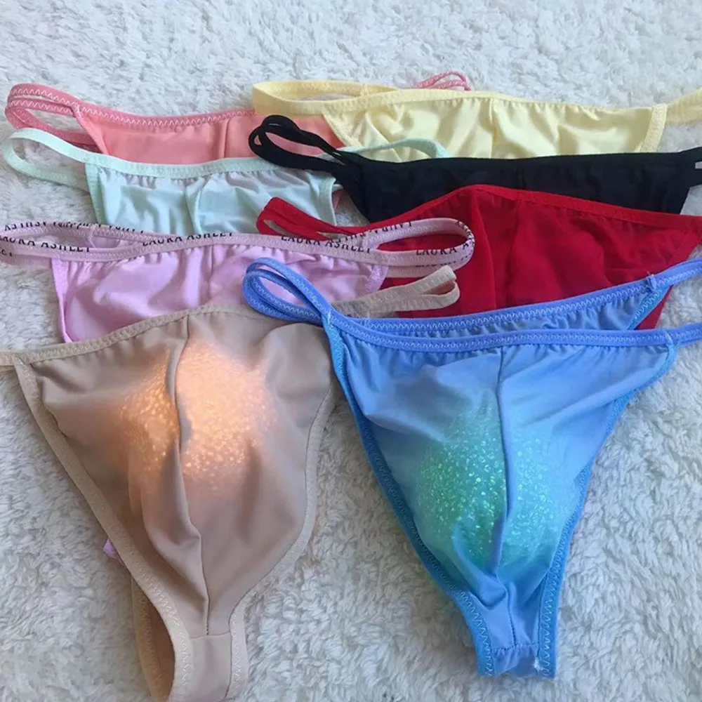 Men Ice Silk Underwear Sheer Pouch G String Bikini Briefs Thongs Underwear Underpants Comfortable Underpants Breathable G-String
Men Ice Silk Underwear Sheer Pouch G String Bikini Briefs Thongs Underwear Underpants Comfortable Underpants Breathable G-String