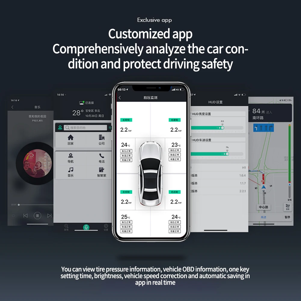 Wireless Car TPMS Car Truck Black Car Parts HUD Tires Accessories PC+ABS Wide Application Wireless High Quality
Wireless Car TPMS Car Truck Black Car Parts HUD Tires Accessories PC+ABS Wide Application Wireless High Quality