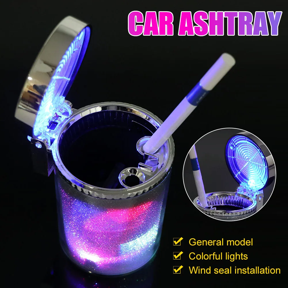 Car Ashtray with LED Light Cigarette Cigar Container Ashtray Gas Bottle Smoke Cup Holder Storage Cup Car Interior Decoration
Car Ashtray with LED Light Cigarette Cigar Container Ashtray Gas Bottle Smoke Cup Holder Storage Cup Car Interior Decoration
