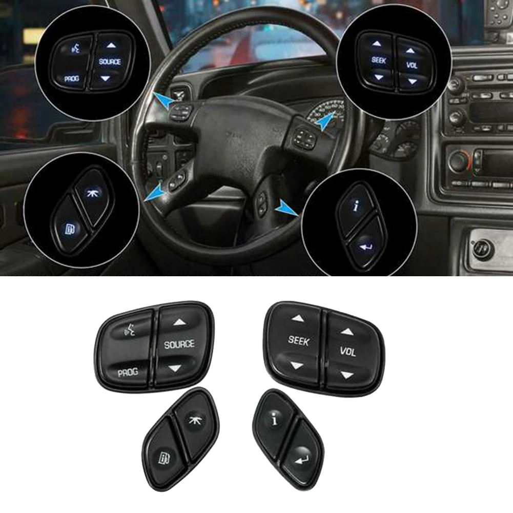 LED Light Steering Wheel Radio Source Switch 1999442 for GMC Yukon Hummer H2 Chevrolet Avalanche Silverado Tahoe
LED Light Steering Wheel Radio Source Switch 1999442 for GMC Yukon Hummer H2 Chevrolet Avalanche Silverado Tahoe