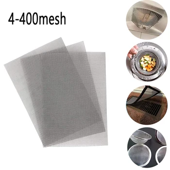 4-500mesh Stainlessy Steel Mesh Filter Net Filter Metal Net Filtration Woven Wire Sheet Screening Filter Home Kitchen Strainers