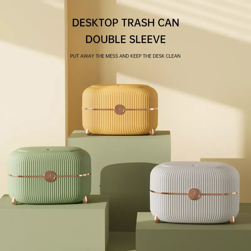 NEW2023 New 2022 Desktop Trash Can Home Light Luxury Table Paper Basket Living Room Ins Wind Trumpet Table Cover Press Garbage
NEW2023 New 2022 Desktop Trash Can Home Light Luxury Table Paper Basket Living Room Ins Wind Trumpet Table Cover Press Garbage