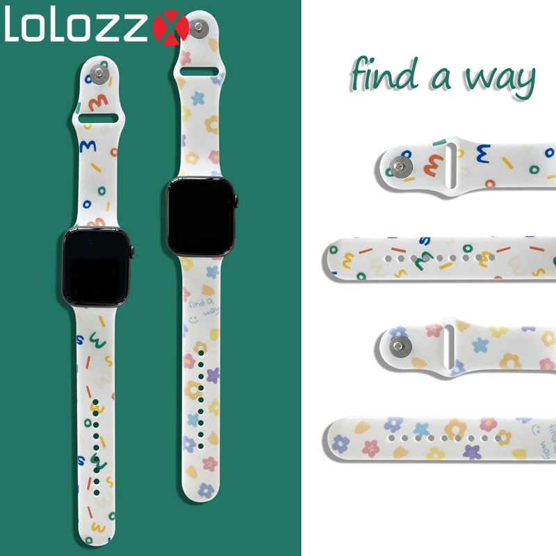Small Flowers and Numbers Pattern Strap for Apple Watch 44mm 40mm 38mm 42mm for iWatch Series 7 SE 6 5 4 3 Strap Sports Bracelt
Small Flowers and Numbers Pattern Strap for Apple Watch 44mm 40mm 38mm 42mm for iWatch Series 7 SE 6 5 4 3 Strap Sports Bracelt