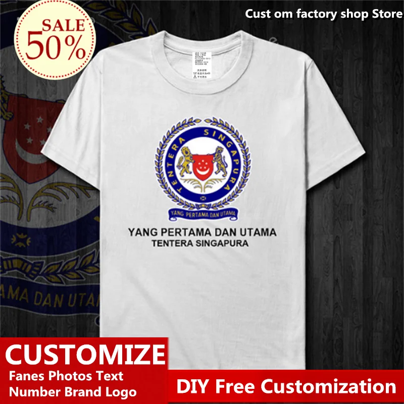 Singapore Army Cotton T shirt Custom Jersey Fans DIY Name Number LOGO Tshirt High Street Fashion Hip Hop Loose Casual T-shirt
Singapore Army Cotton T shirt Custom Jersey Fans DIY Name Number LOGO Tshirt High Street Fashion Hip Hop Loose Casual T-shirt