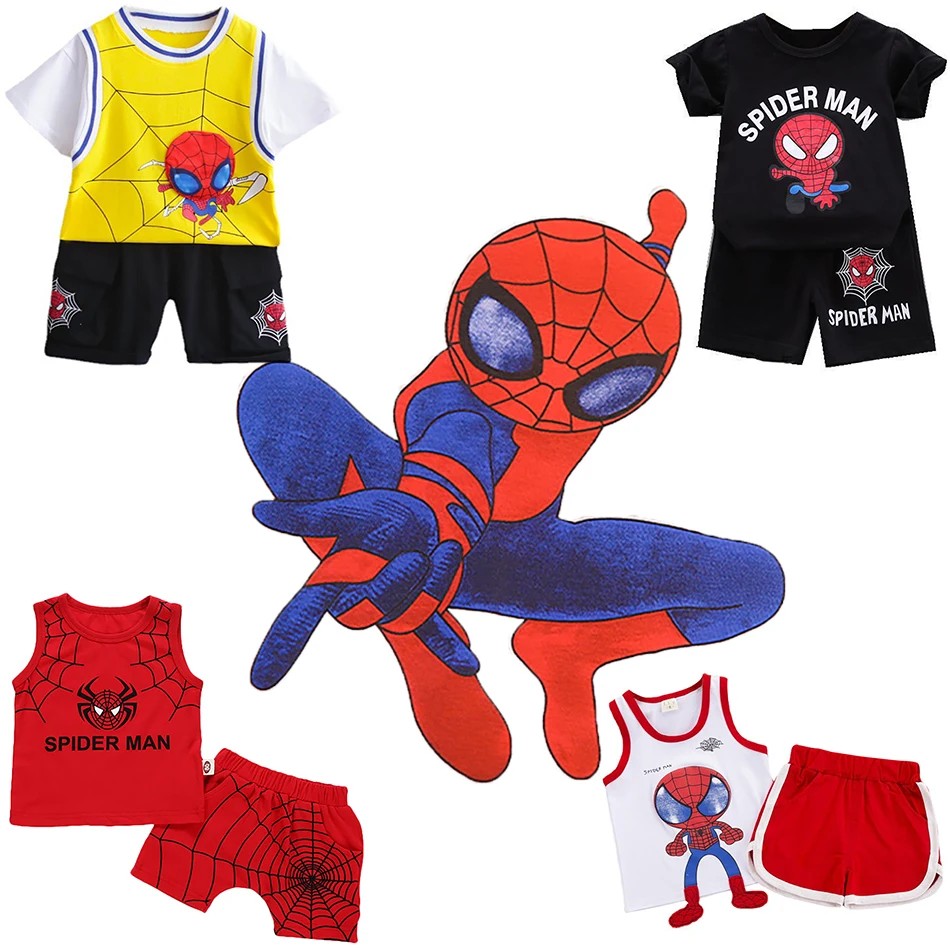 Spiderman Costume For Kid Summer Baby Boy Clothes Short-sleeved Trendy Cartoon T-shirt Anime Letter Printing Pants Two-piece Set
Spiderman Costume For Kid Summer Baby Boy Clothes Short-sleeved Trendy Cartoon T-shirt Anime Letter Printing Pants Two-piece Set