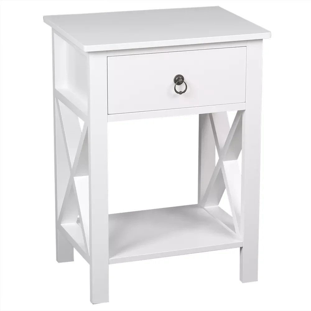 

Night Stands for Bedroom Bedside End TablesNightstand Modern End Table Side Table with 1 Drawer and Storage Shelf