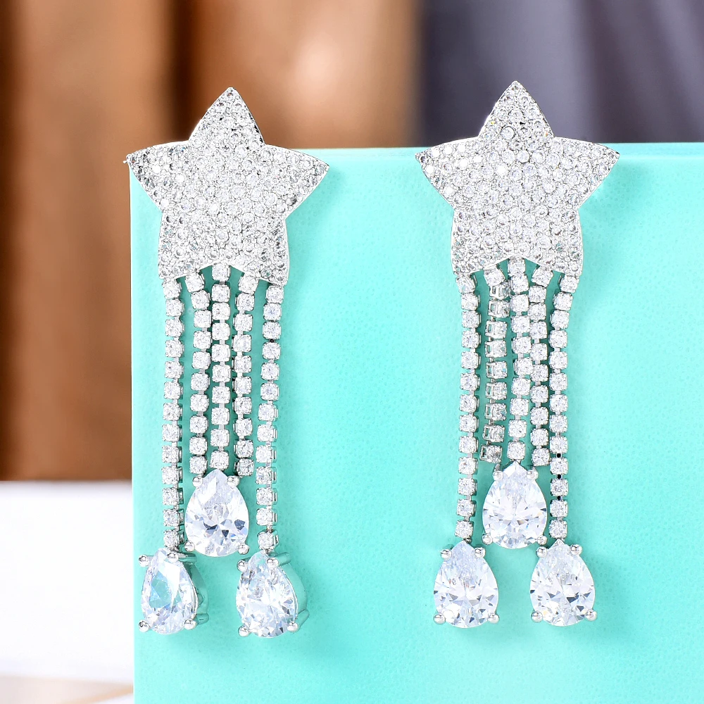Kellybola Brand New Design Fashion Star Earrings Exclusive Customization Cubic Zirconia CZ Stone Women Earrings Silver Jewelry
Kellybola Brand New Design Fashion Star Earrings Exclusive Customization Cubic Zirconia CZ Stone Women Earrings Silver Jewelry