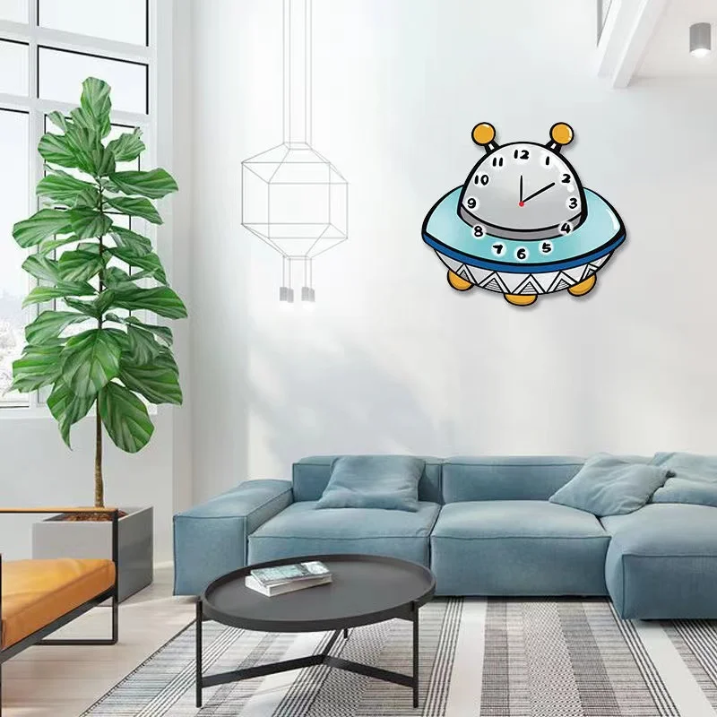 UFO Cartoon Creative Mute Living Room Bedroom Study Children's Room Kindergarten Clock Wall Clock Cute Fashion Decorative Clock
UFO Cartoon Creative Mute Living Room Bedroom Study Children's Room Kindergarten Clock Wall Clock Cute Fashion Decorative Clock