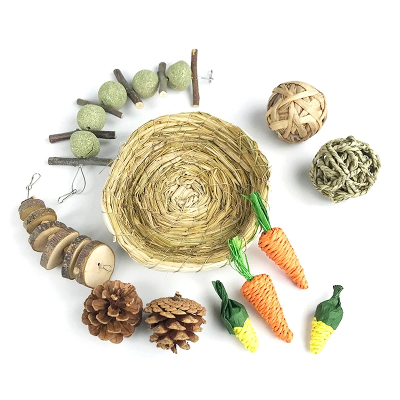 11 PCS Small Animal Activity Toys Accessories Molar Toys Hideout Apple-Wood Stick Chew Toys for Teething Durable To Play
11 PCS Small Animal Activity Toys Accessories Molar Toys Hideout Apple-Wood Stick Chew Toys for Teething Durable To Play
