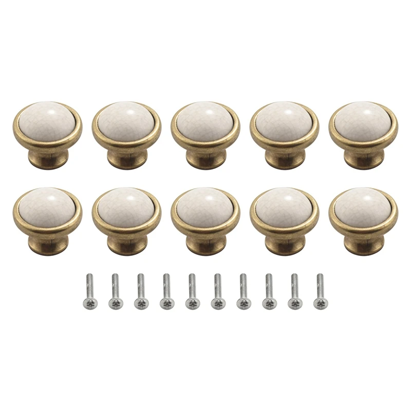 10PCS Vintage Cabinet Knobs 33MM Ceramic Knobs, Vintage Shabby Chic Round Drawer Knobs For Kitchen Chest Of Drawers
10PCS Vintage Cabinet Knobs 33MM Ceramic Knobs, Vintage Shabby Chic Round Drawer Knobs For Kitchen Chest Of Drawers