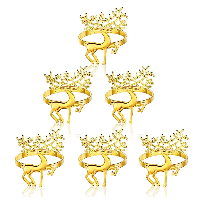 6 Pcs Deer Napkin Rings,Napkin Ring for Christmas,Holiday Parties, Dinner Parties,Dining Table Decoration Supplies
6 Pcs Deer Napkin Rings,Napkin Ring for Christmas,Holiday Parties, Dinner Parties,Dining Table Decoration Supplies