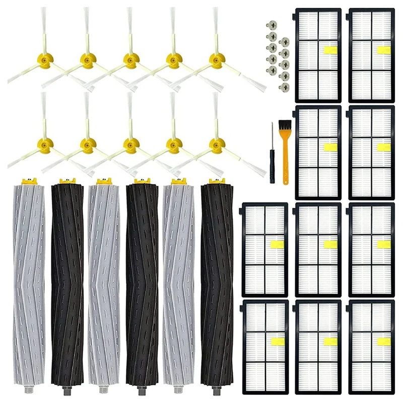Replacement Kit Spare Parts For Irobot Roomba 800 900 Series Vacuum Cleaner HEPA Filters Main Side Brushes
Replacement Kit Spare Parts For Irobot Roomba 800 900 Series Vacuum Cleaner HEPA Filters Main Side Brushes