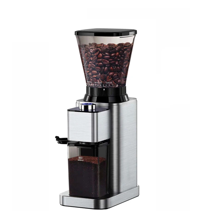 

With 24 Grind Settings Anti-static Conical Burr Coffee Grinder Stainless Steel Electric Coffee Beans Grinder Burr for 2-12 Cups
