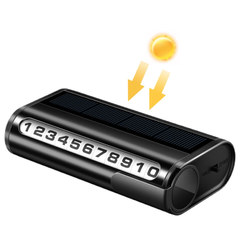 NEWEST Solar Luminous Car Phone Number Card Temporary Parking Card Plate Telephone Number Car Park Stop Automobile Accessories
NEWEST Solar Luminous Car Phone Number Card Temporary Parking Card Plate Telephone Number Car Park Stop Automobile Accessories
