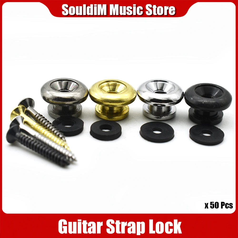 50pcs Metal Mushroom Ukulele Bass Guitar Strap Lock Chorme Black Guitar Accessories
50pcs Metal Mushroom Ukulele Bass Guitar Strap Lock Chorme Black Guitar Accessories