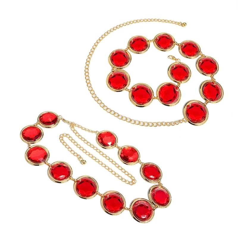 E9LC Decorative Belts For Women Dresses Red Waist Chain Raven Belly Chain Jewelry
E9LC Decorative Belts For Women Dresses Red Waist Chain Raven Belly Chain Jewelry