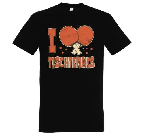 Футболка с надписью I love Tischtennis
