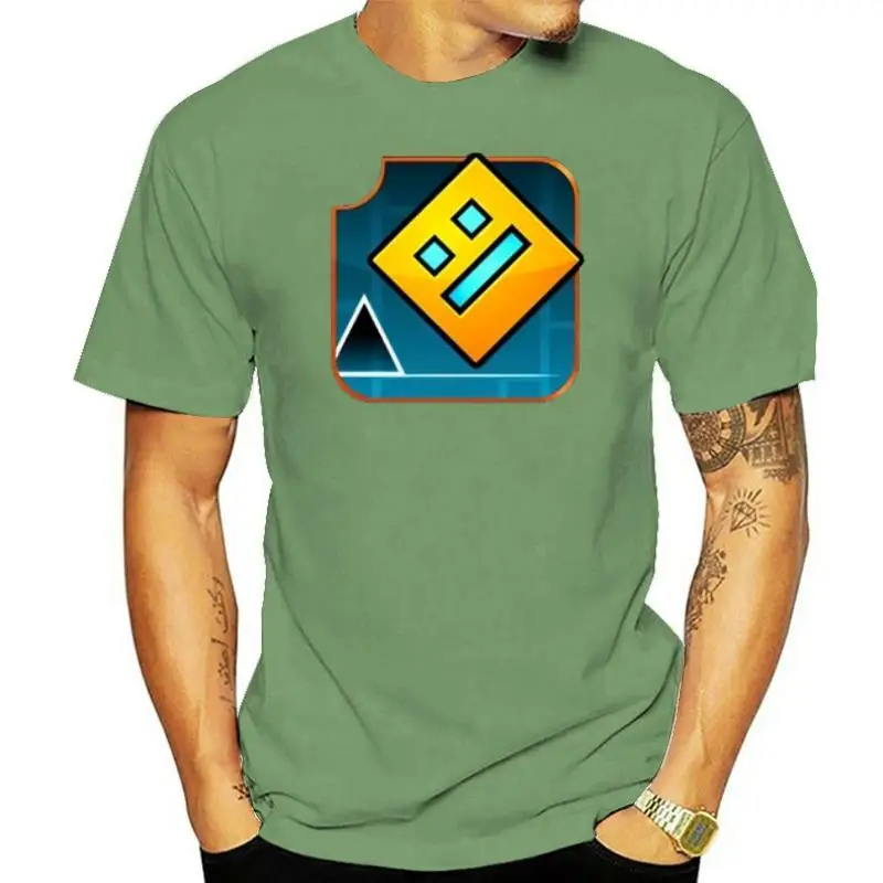 Trendy Graphic T-shirt Top mens tshirts casual slim fit mens summer tops Geometry Dash Game Logo mens shirts
Trendy Graphic T-shirt Top mens tshirts casual slim fit mens summer tops Geometry Dash Game Logo mens shirts