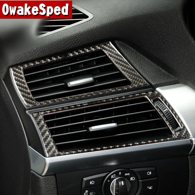 For BMW X5 E70 X6 E71 2009-2013 Center Console Dashboard Both Side Air Outlet Frame AC Vents Trims Carbon Fiber Interior Sticker
For BMW X5 E70 X6 E71 2009-2013 Center Console Dashboard Both Side Air Outlet Frame AC Vents Trims Carbon Fiber Interior Sticker