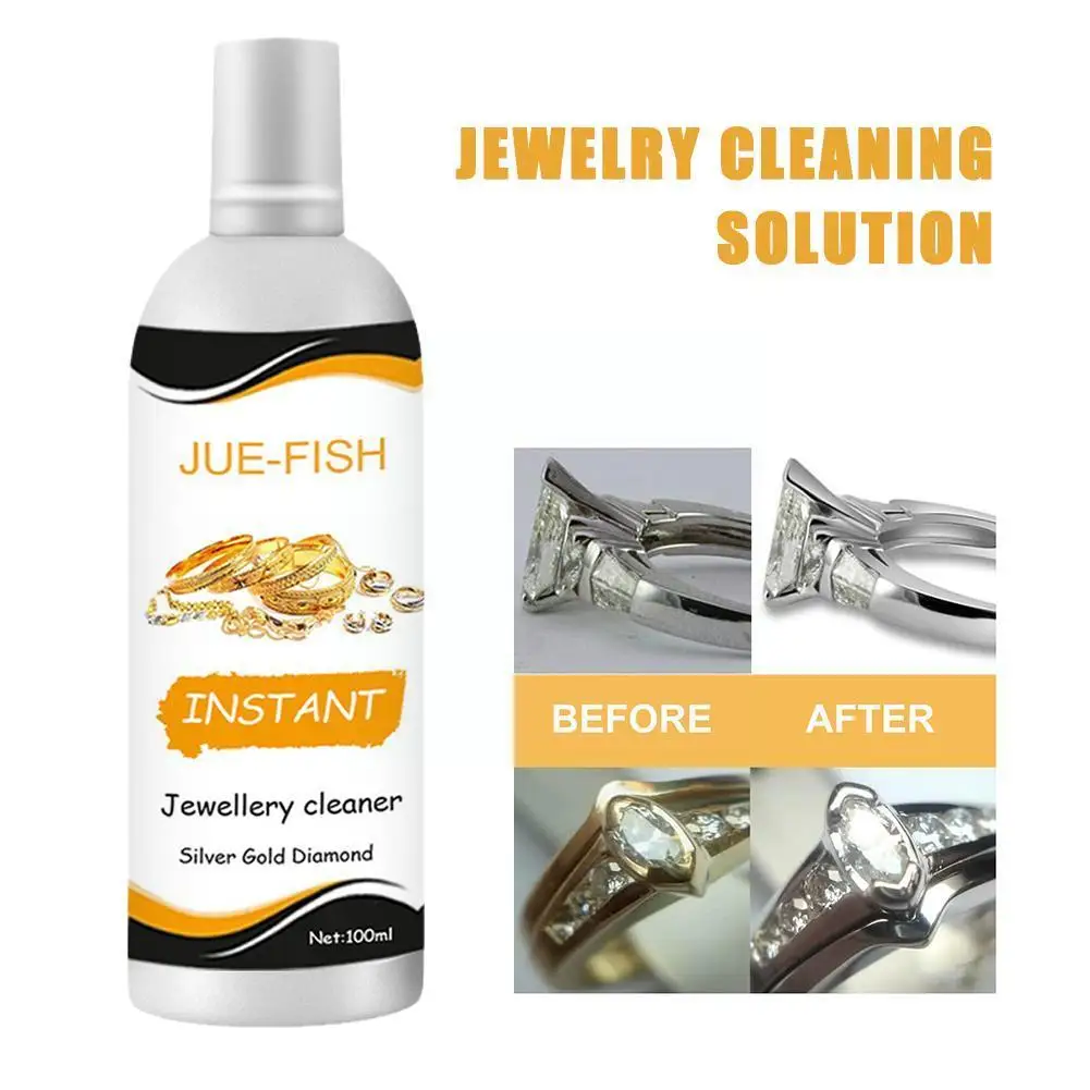 Jewelry Cleaner Liquid Diamond Silver Gold Polish Deep Remover Stain Jewelry Cleaner Remover Maintenance Rust Multifunction Z5R1
Jewelry Cleaner Liquid Diamond Silver Gold Polish Deep Remover Stain Jewelry Cleaner Remover Maintenance Rust Multifunction Z5R1