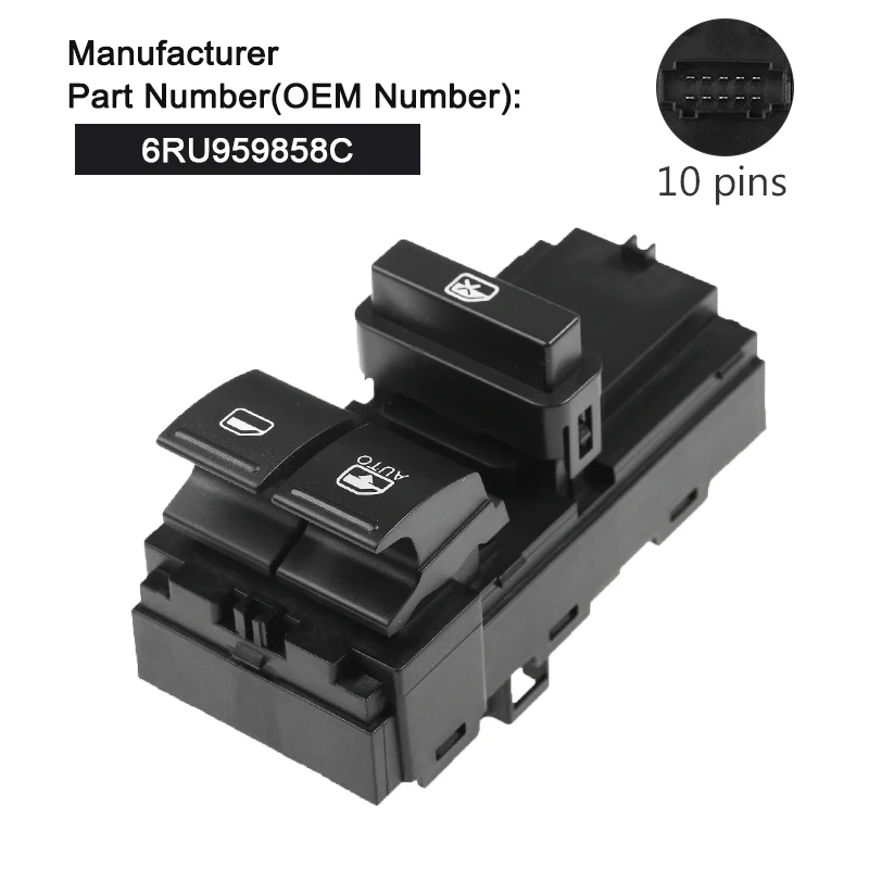Новый переключатель электростекла автомобильные аксессуары 6RU959858C 6RU959858B для Volkswagen Polo
Новый переключатель электростекла автомобильные аксессуары 6RU959858C 6RU959858B для Volkswagen Polo