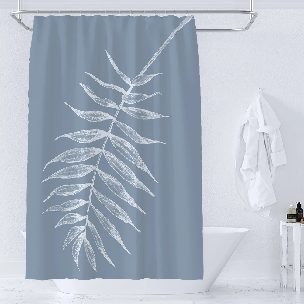 Simple Nordic style Leaf Flowers Printing Bathroom Shower Curtain Polyester Waterproof Home Decoration Curtain with 12 Hooks
Simple Nordic style Leaf Flowers Printing Bathroom Shower Curtain Polyester Waterproof Home Decoration Curtain with 12 Hooks