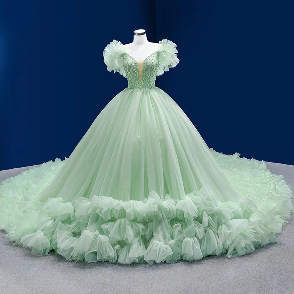 Robe Mariage Gorgeous Ball Gown Wedding Dresses Lace Up Back Vintage Trouwjurk Sequined Beading Classic Vestidos De Novia
Robe Mariage Gorgeous Ball Gown Wedding Dresses Lace Up Back Vintage Trouwjurk Sequined Beading Classic Vestidos De Novia