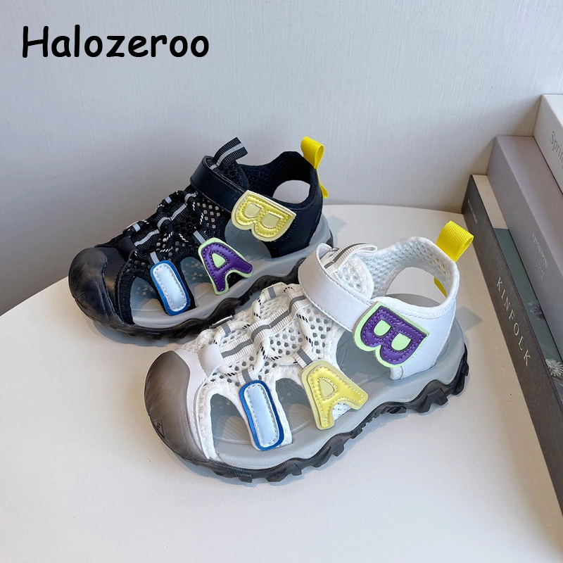Kids Beach Sandals Baby Boys Brand Shoes Children Mesh Sport Sandalias Boys Closed Toe Fashion Slides Beige Shoes New For Summer
Kids Beach Sandals Baby Boys Brand Shoes Children Mesh Sport Sandalias Boys Closed Toe Fashion Slides Beige Shoes New For Summer