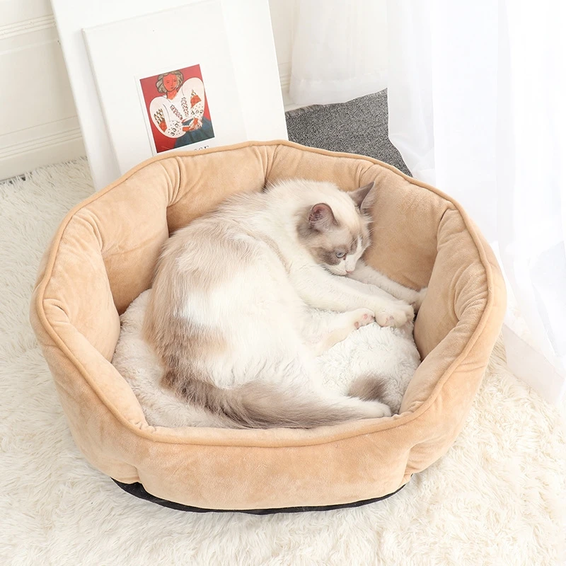 Hot selling pet nest warm pet pad in autumn and winter deep sleep shell shape cat and dog nest
Hot selling pet nest warm pet pad in autumn and winter deep sleep shell shape cat and dog nest