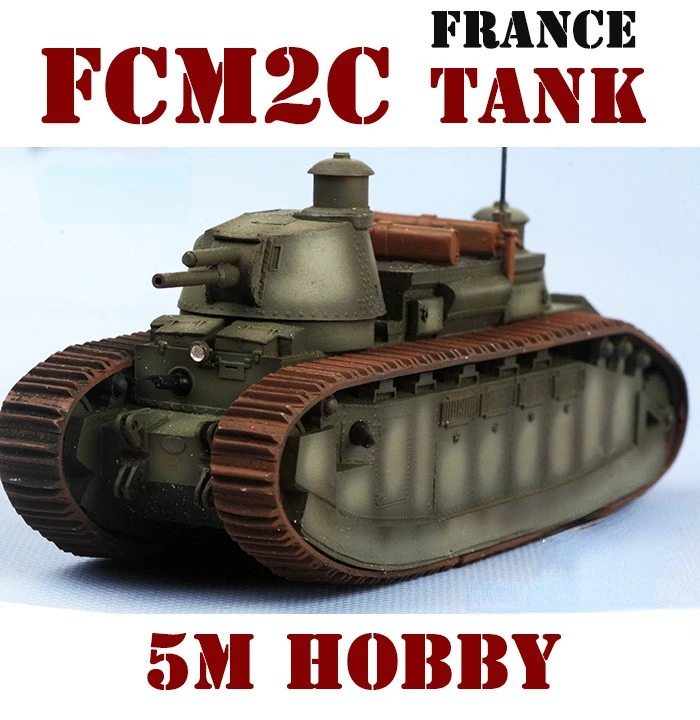 5M Resin Finished Model Big Mac 1/72 French FCM2C Heavy Tank World of Tanks Military Children Toy Boys' Gift Finished Model
5M Resin Finished Model Big Mac 1/72 French FCM2C Heavy Tank World of Tanks Military Children Toy Boys' Gift Finished Model